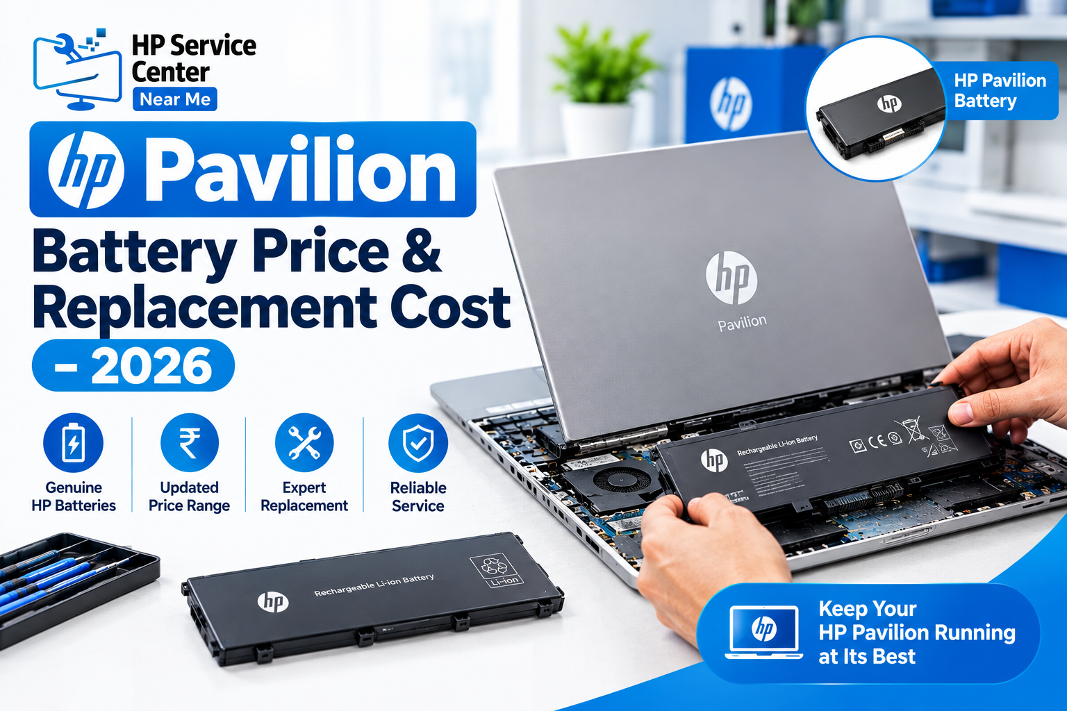 HP Pavilion Battery Price & Replacement Cost – 2026