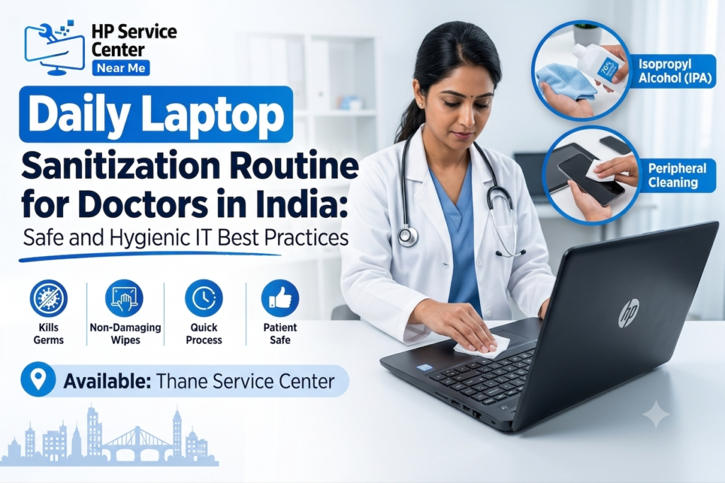 Laptop Sanitization Routine for Doctors